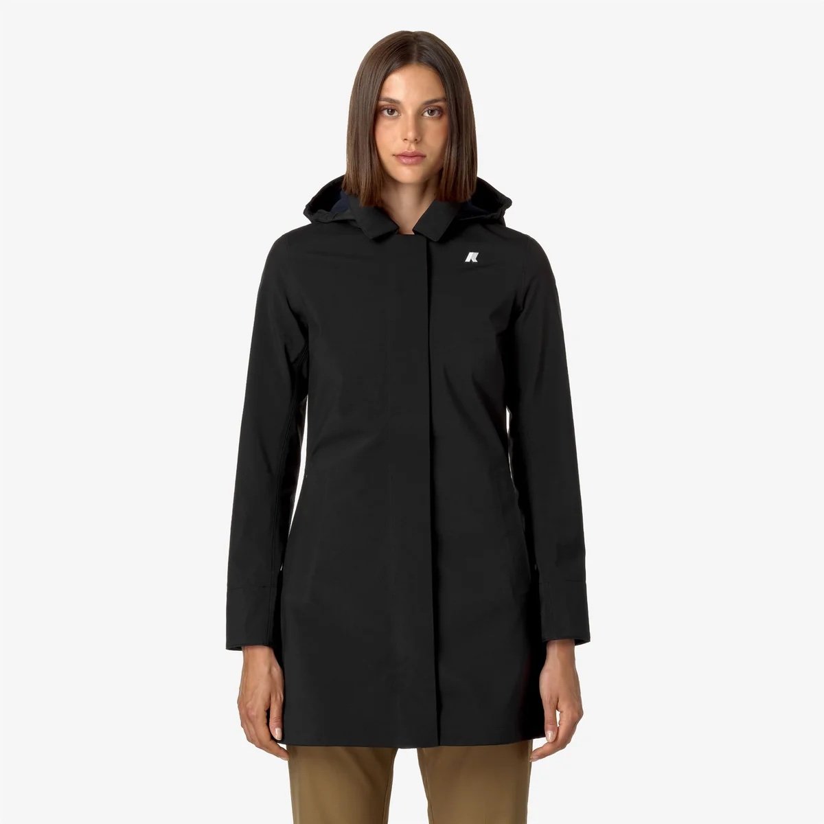 GIACCA K-WAY DONNA MATHY BONDED BLACK PURE K2148BW